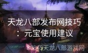 天龙八部发布网技巧：元宝使用建议